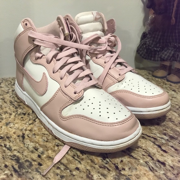 Nike Pink Dunk Hightop sneakers - Picture 1 of 16